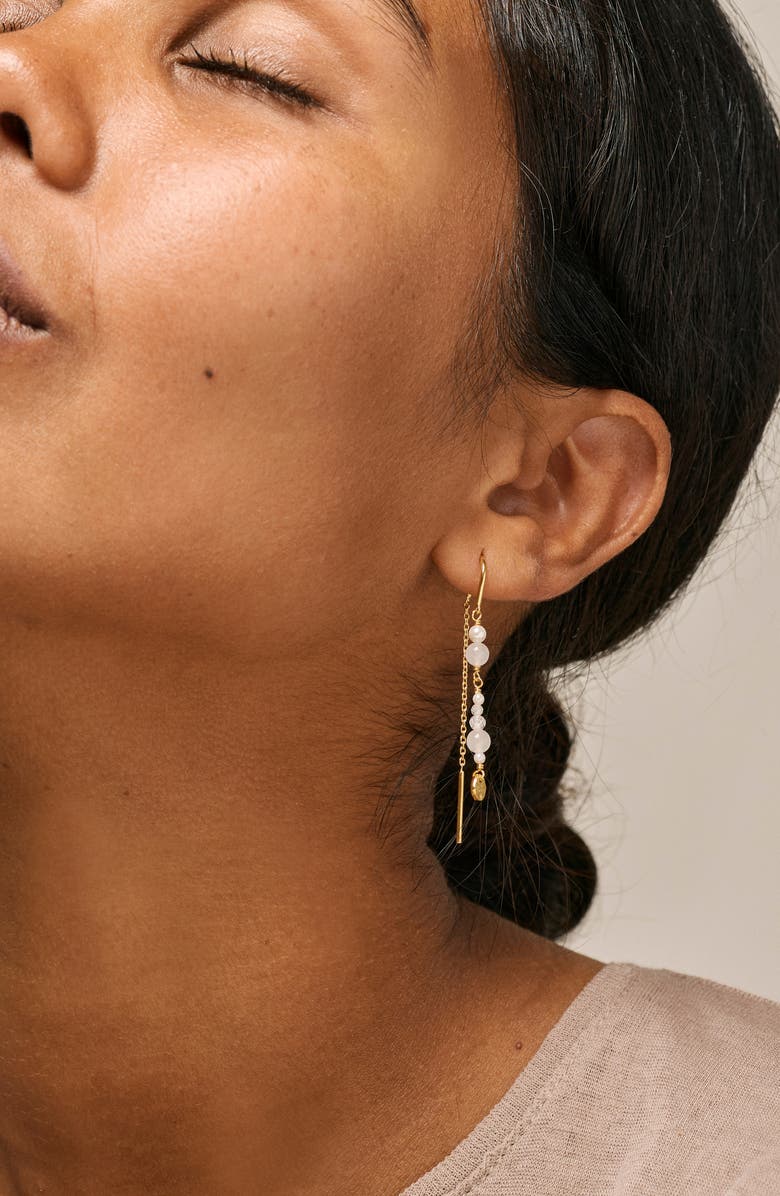 ENAMEL Copenhagen Sofia Earring, Alternate, color, White And Pearls