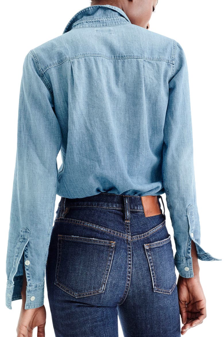 Everyday Chambray Shirt, Alternate, color, MADERA WASH