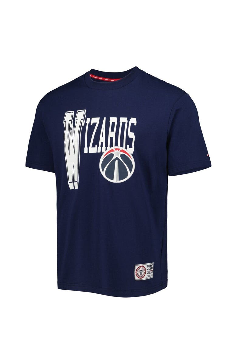 TOMMY JEANS Men's Tommy Jeans Navy Washington Wizards Mel Varsity T-Shirt, Alternate, color, Navy