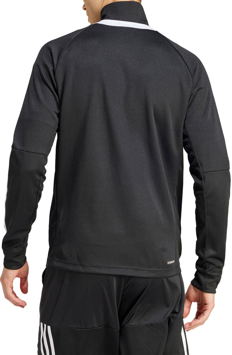 adidas Sereno AEROREADY 3-Stripes Jacket, Alternate, color, Black/ White