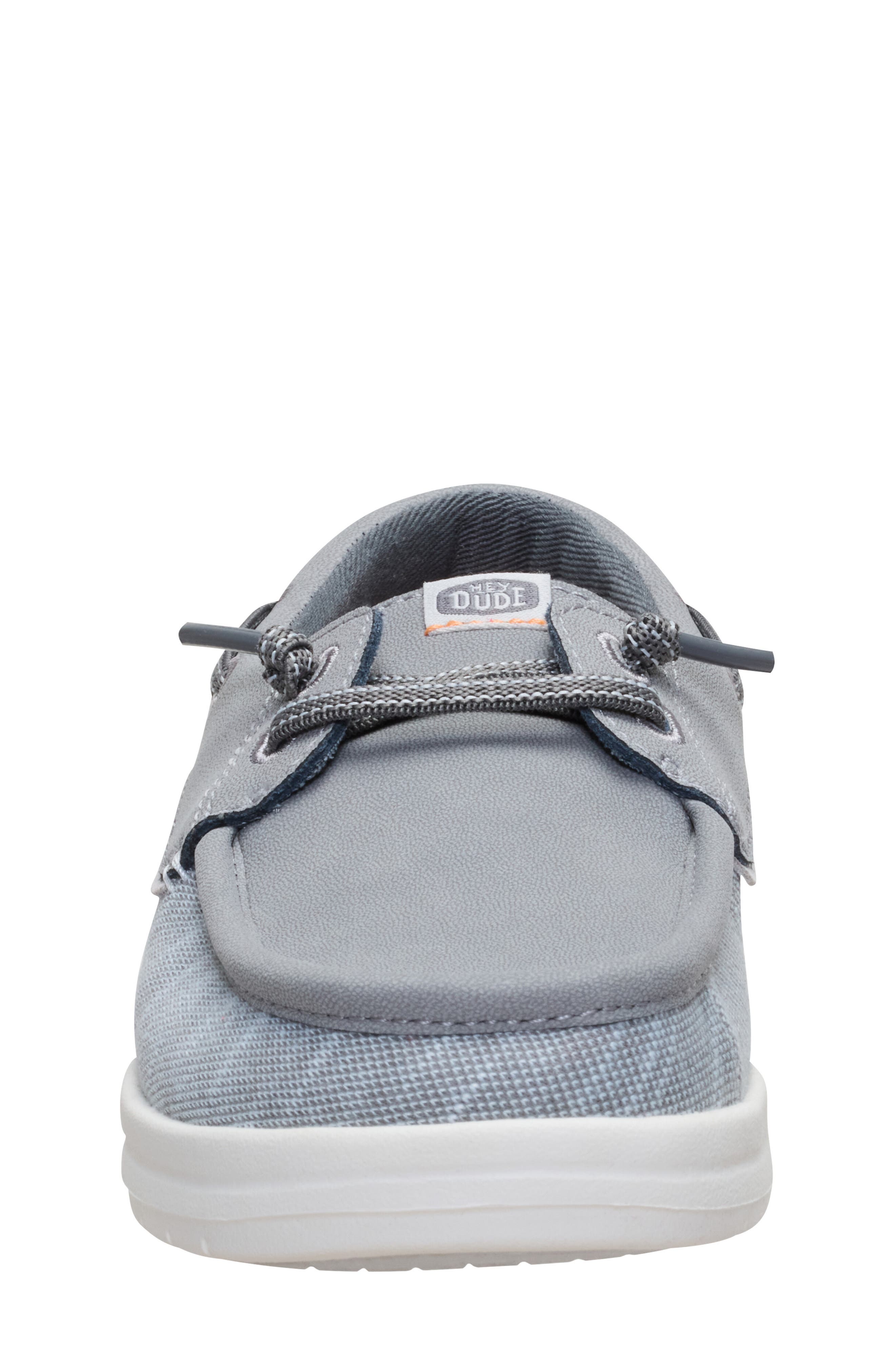 Hey Dude Kids' Wells Slip On Boat Shoe, Alternate, color, Light Grey