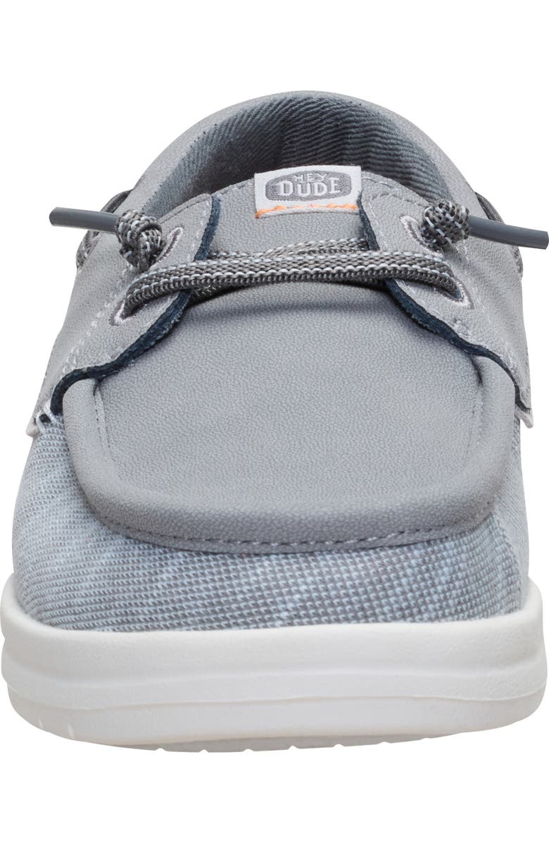 Hey Dude Kids' Wells Slip On Boat Shoe, Alternate, color, Light Grey