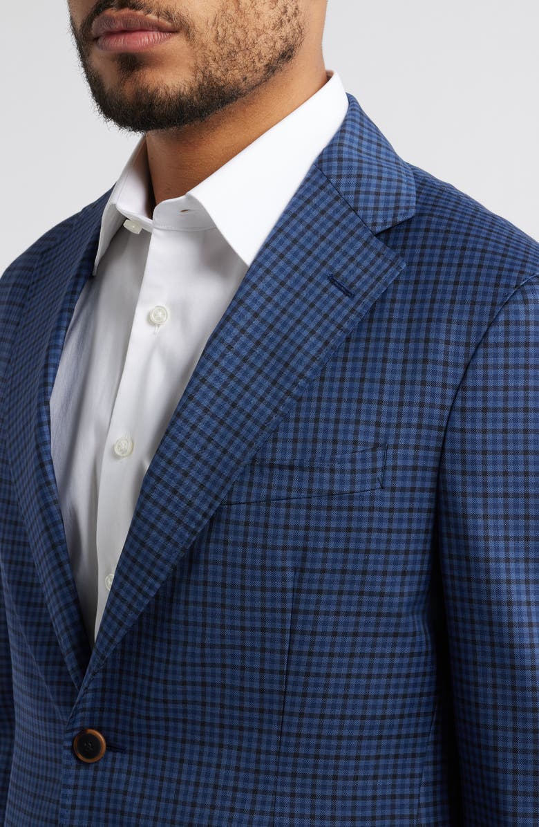 Zanella Eric Check Wool Sport Coat, Alternate, color, 
