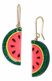 Watermelon Drop Earrings