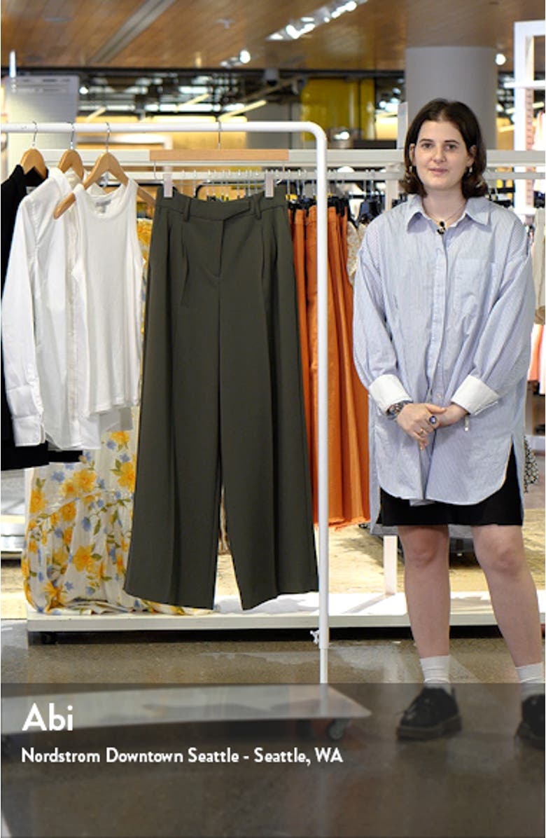 Wide Leg Twill Trousers, sales video thumbnail