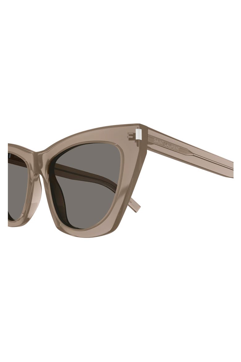 55mm Cat Eye Sunglasses, Alternate, color, BROWN