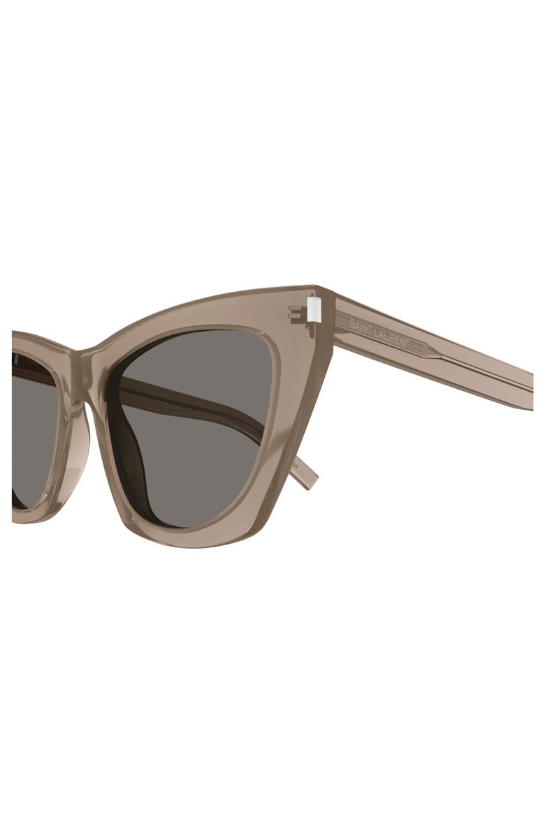 Saint Laurent 55mm Cat Eye Sunglasses, Alternate, color, Brown