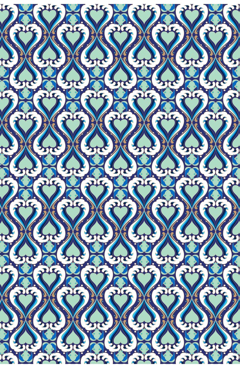 Henelle Hooded Kaftan, Alternate, color, Surf Rider