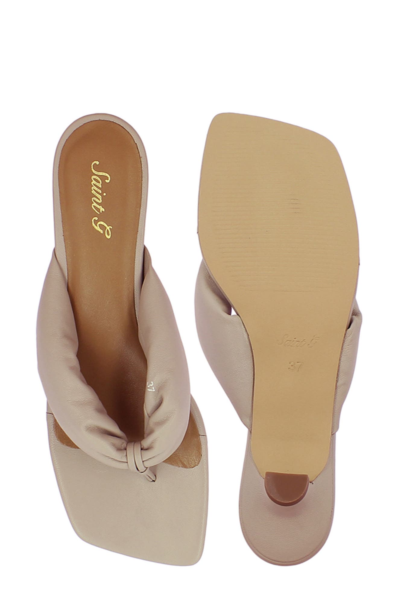Amorina Leather Sandal, Alternate, color, BEIGE