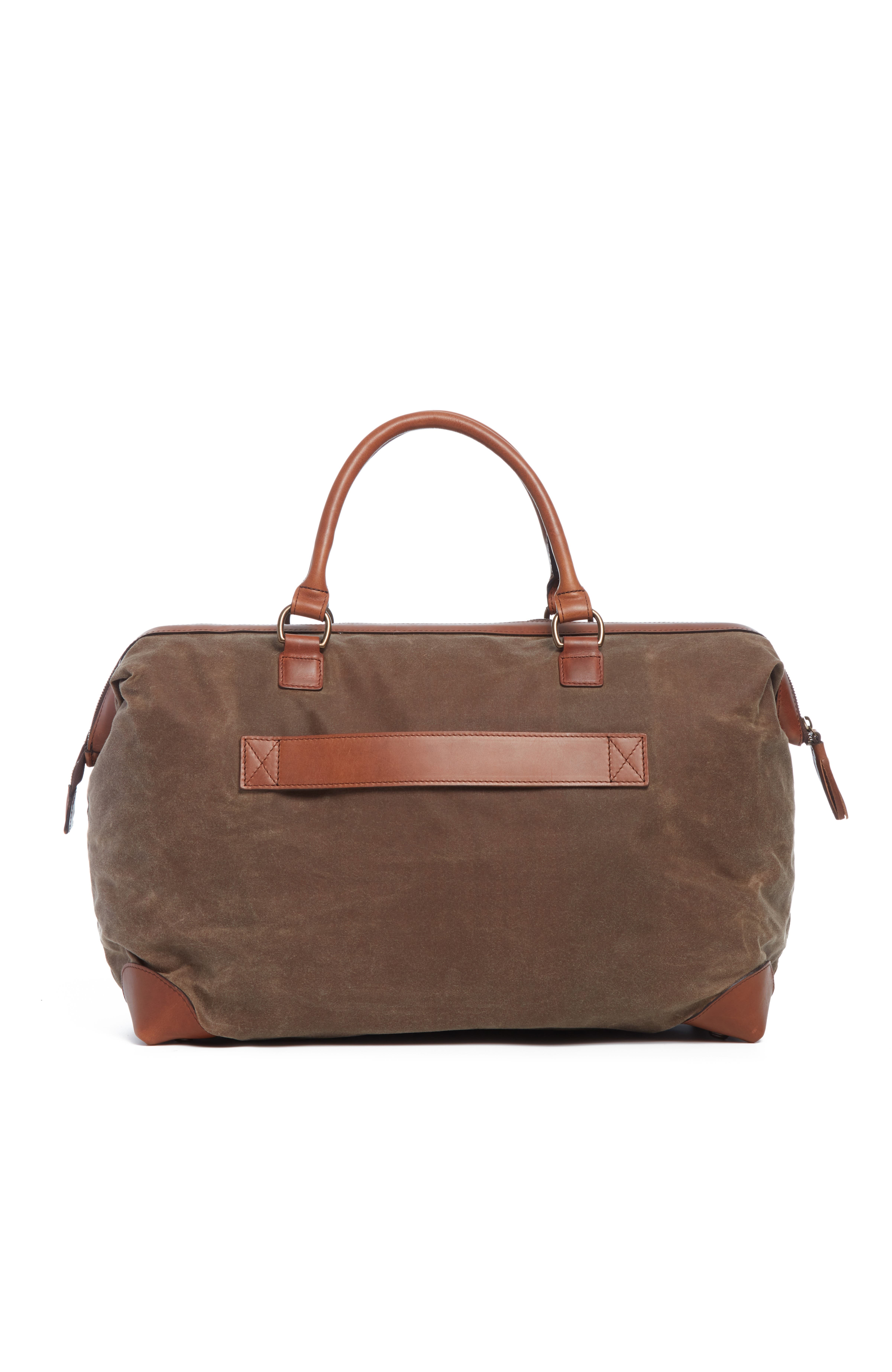 Fulton Waxed Canvas Framed Duffel, Alternate, color, Olive