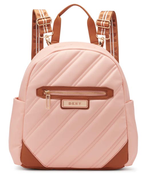 Shop Dkny Bias Backpack In Peach Bloom