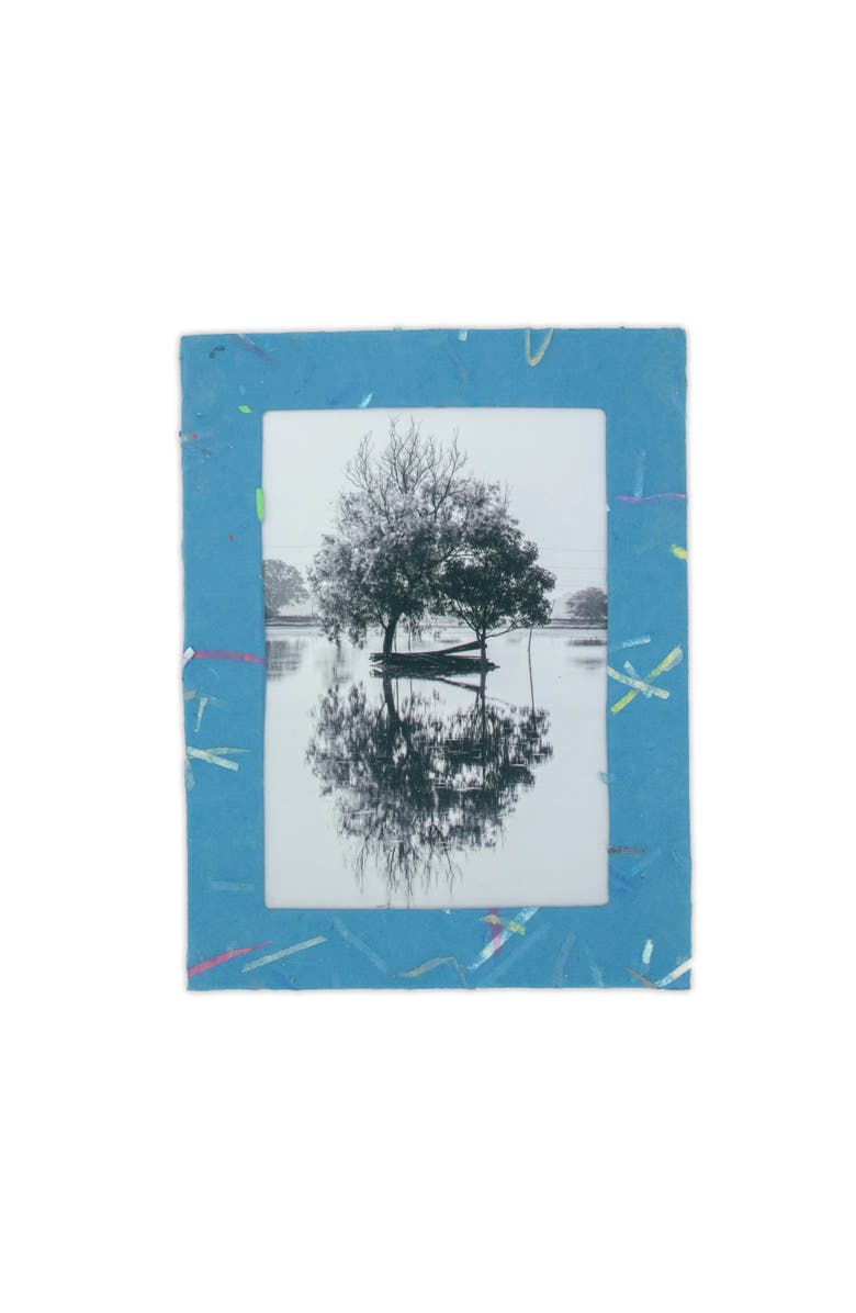 Sustainable Threads Photo Frames Handmade Upcycled Tree-Free Paper - Set of 5, Alternate, color, Multi Color