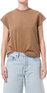 AGOLDE Long Line Bryce Cap Sleeve T-Shirt
