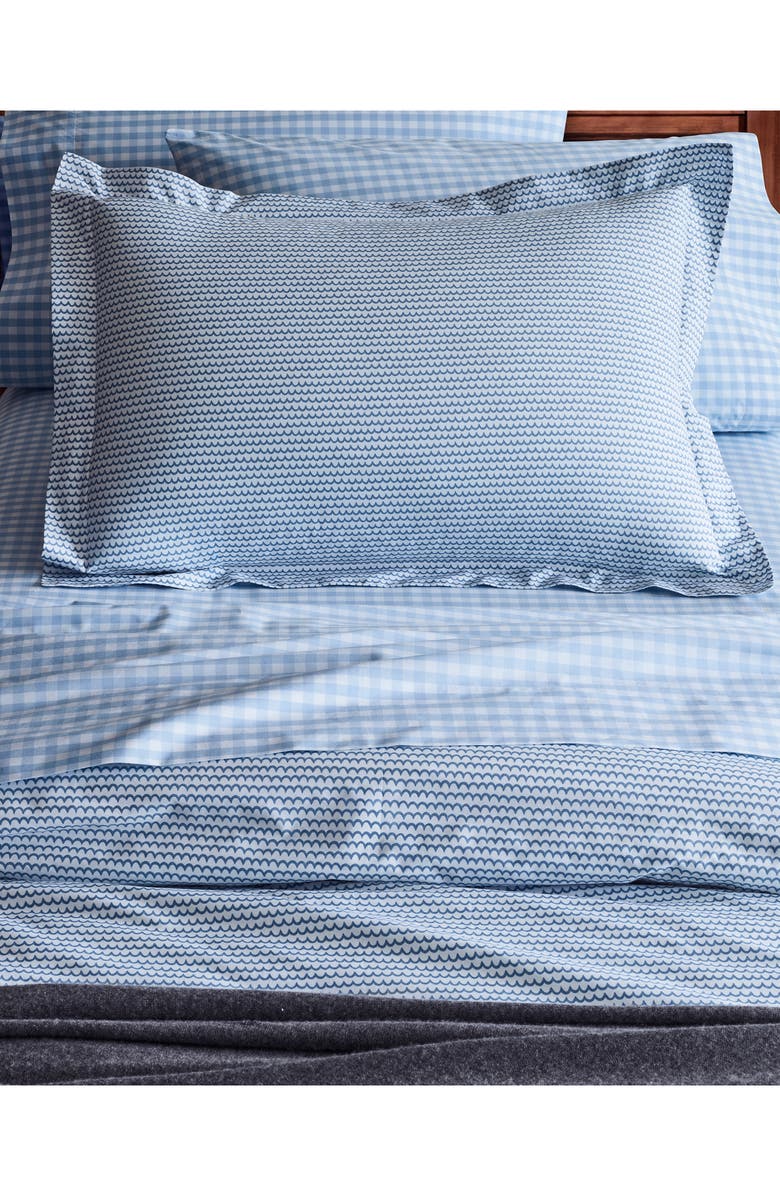 Petite Plume La Mer Duvet Cover & Pillow Shams Set, Alternate, color, Blue