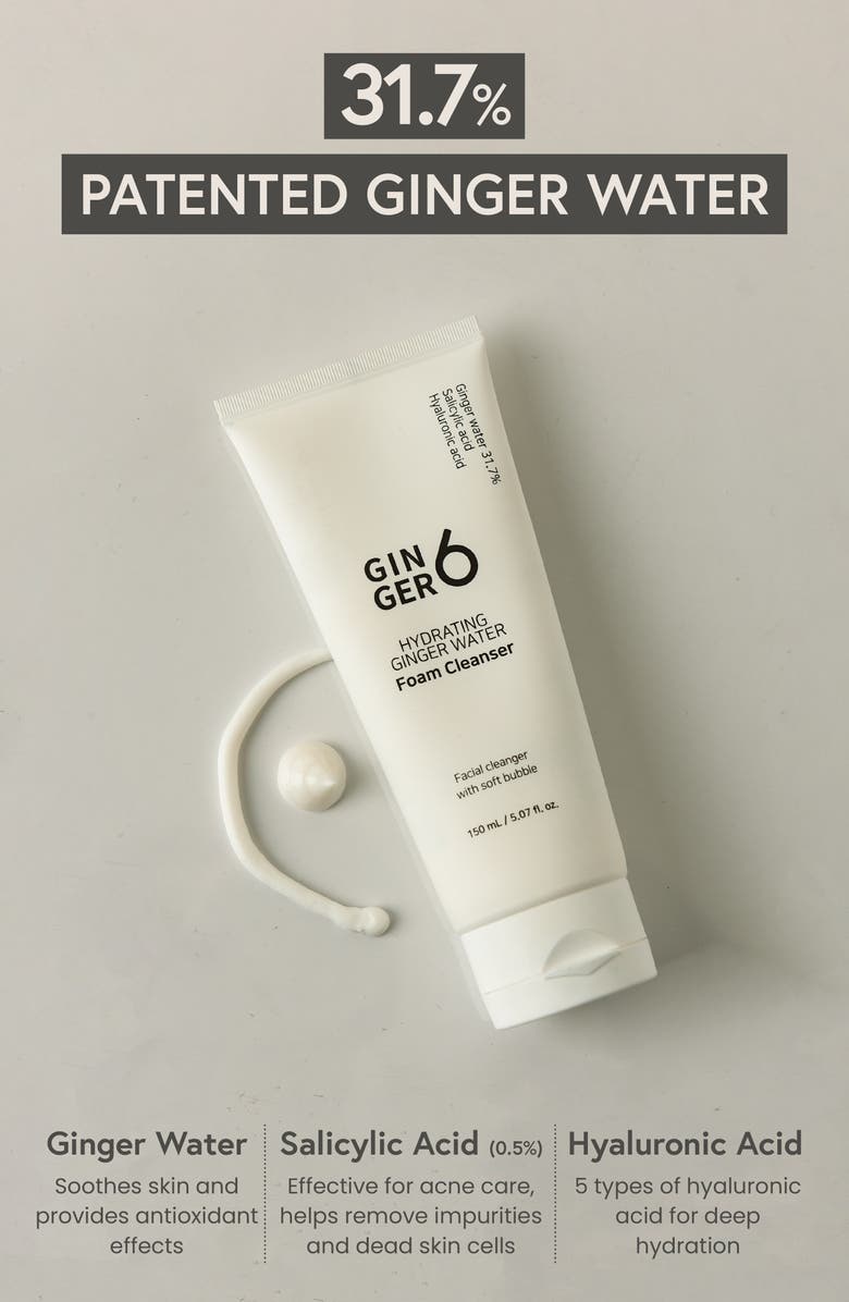Ginger6 Ginger Water Foam Cleanser, Alternate, color, 