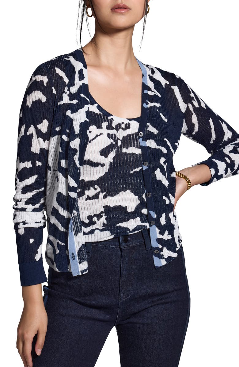 NIC+ZOE Nightfall Rib Cardigan, Main, color, 