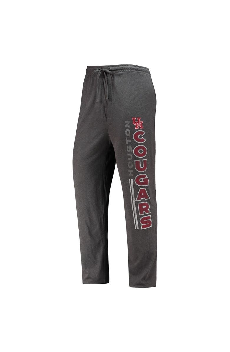 CONCEPTS SPORT Men's Concepts Sport Heathered Charcoal/Red Houston Cougars Meter T-Shirt & Pants Sleep Set, Alternate, color, Heather Charcoal