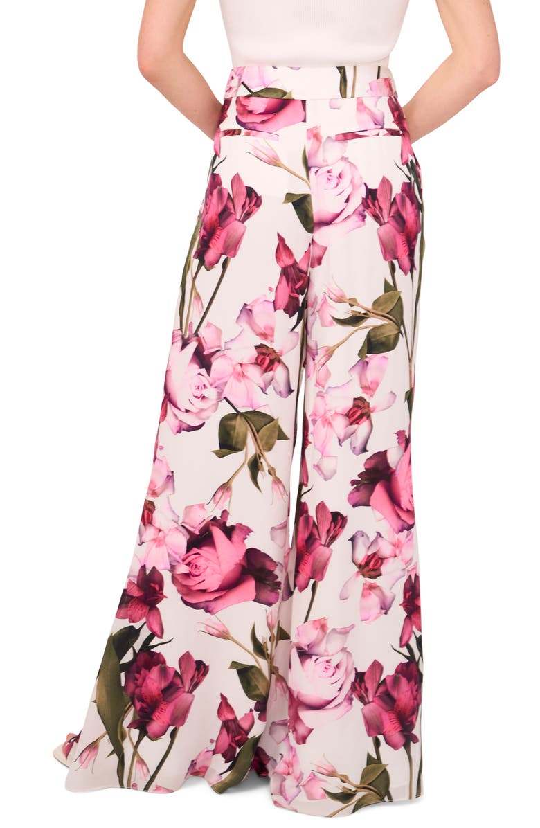 Ted Baker Floral Flowy Satin Pants, Alternate, color, 