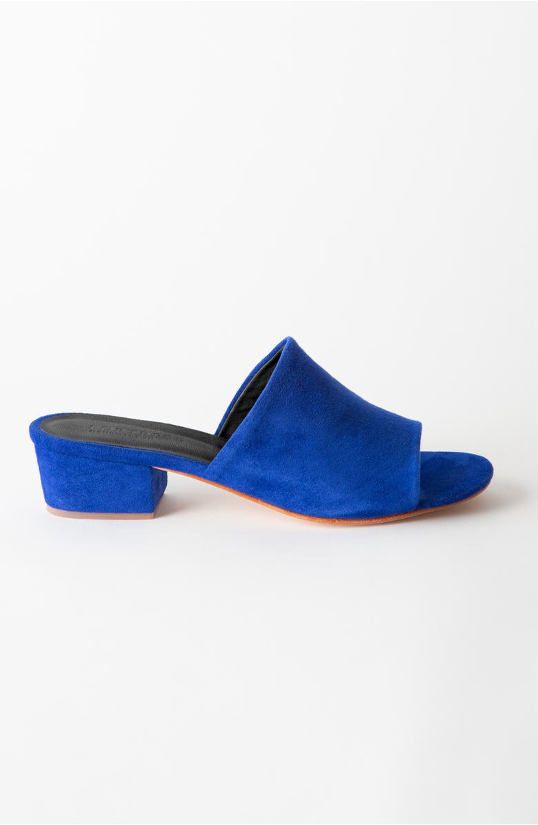 Fortress Rachel Block Heel Sandal, Alternate, color, Cobalt Suede