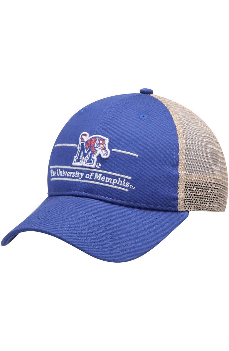 THE GAME Men's The Game Royal Memphis Tigers Split Bar Trucker Adjustable Hat, Main, color,