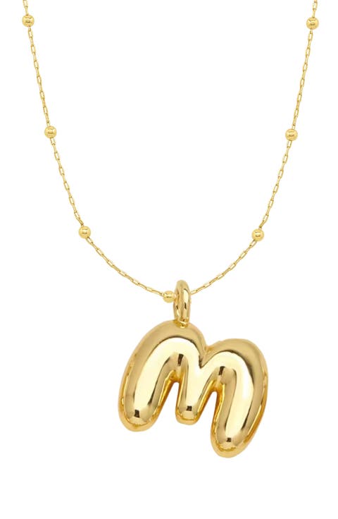 Bubble Initial Necklace