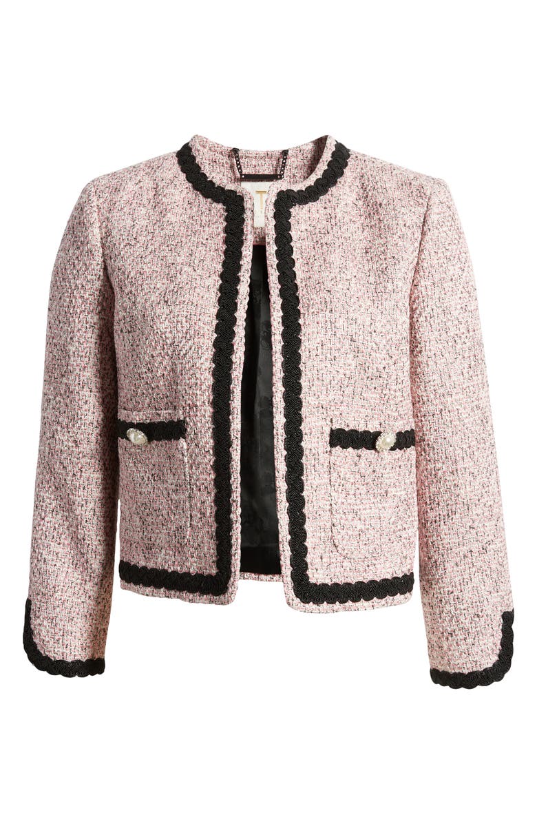 Ted Baker London Estia Metallic Bouclé Crop Jacket, Alternate, color, 