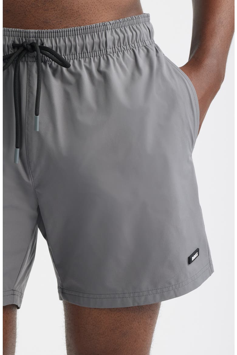Shark Swim Trunks, Alternate, color, GREY