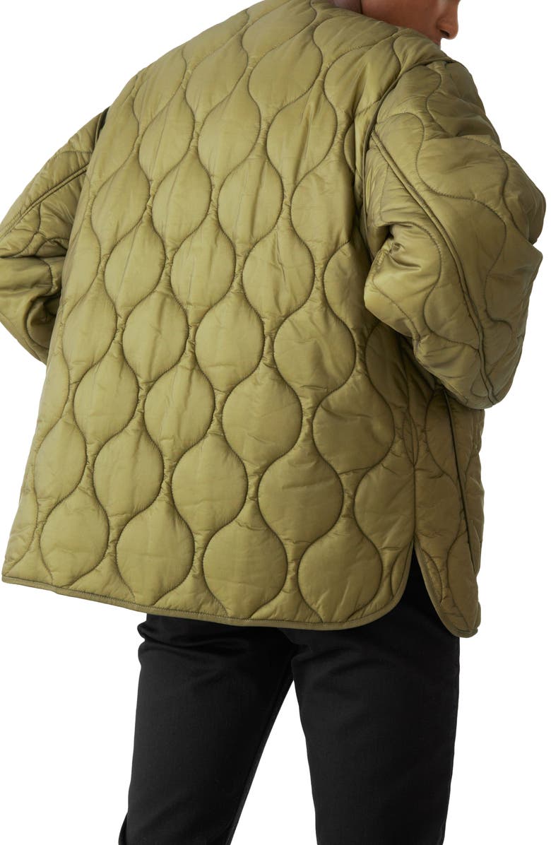 & Other Stories Oversize Wave Quilted Jacket, Alternate, color,
