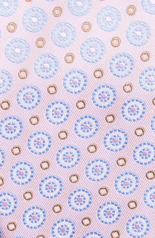 David Donahue Neat Silk Tie In Pink