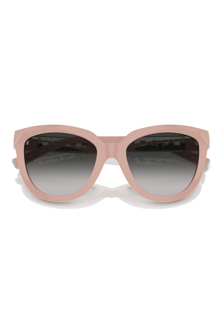 53mm Gradient Cat Eye Sunglasses, Alternate, color, GREY FLASH