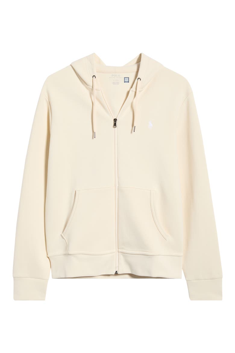 Double-Knit Full Zip Hoodie, Main, color, GUIDE CREAM/ C1730