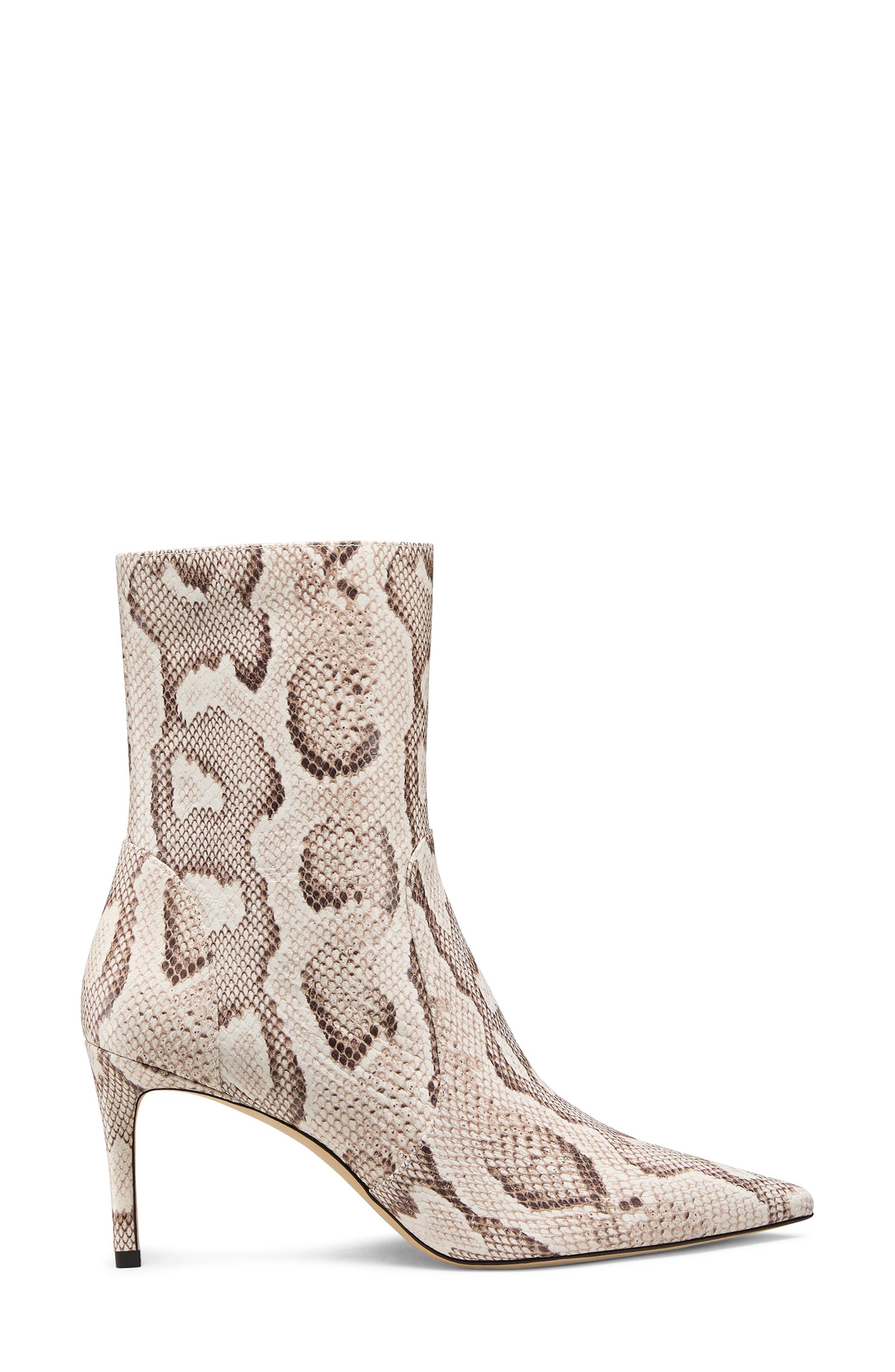 Stuart Weitzman Stuart Power Zip 75 Bootie, Alternate, color, Cream