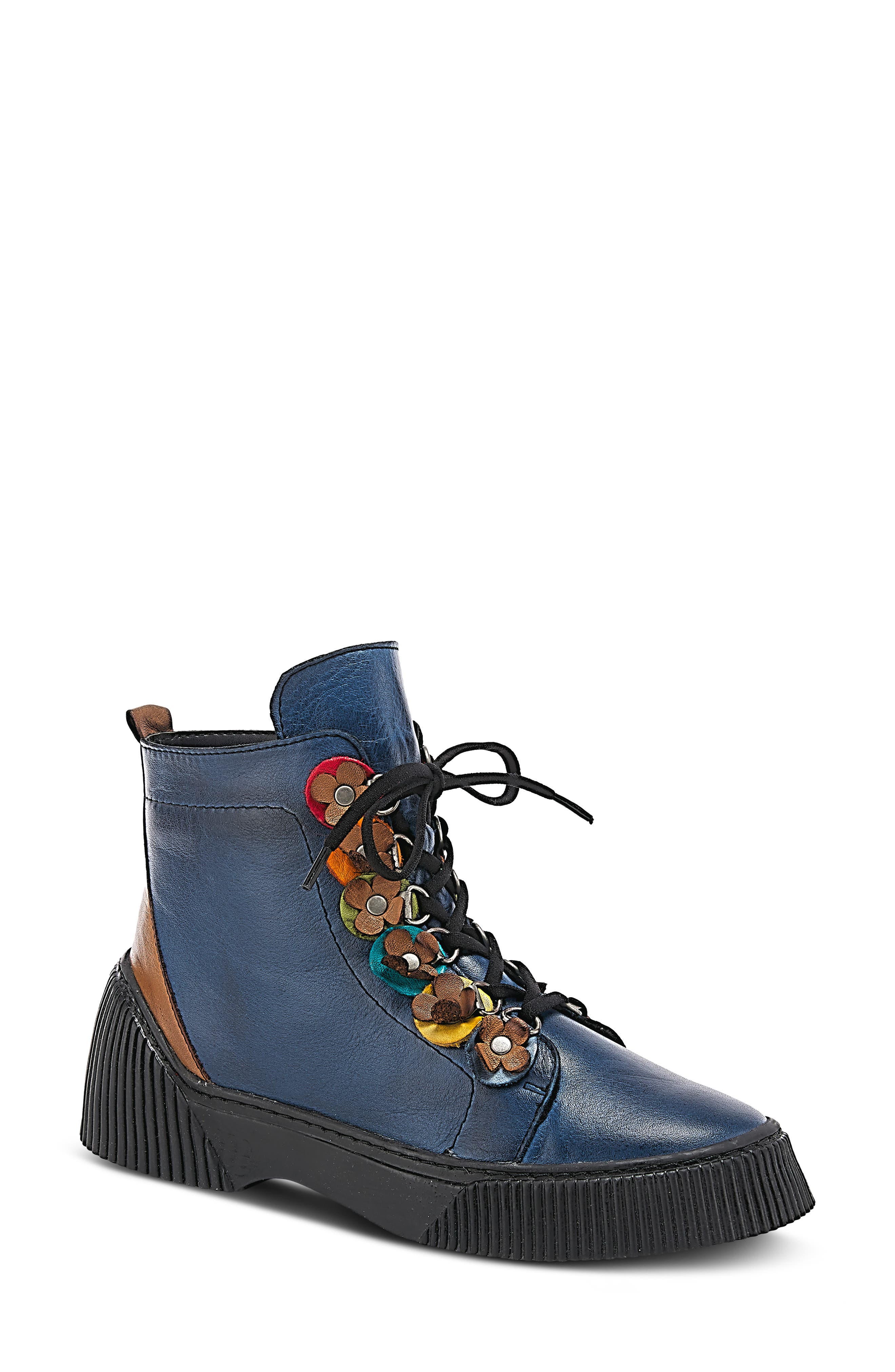 Spring Step Yeba Bootie, Main, color, Blue Multi