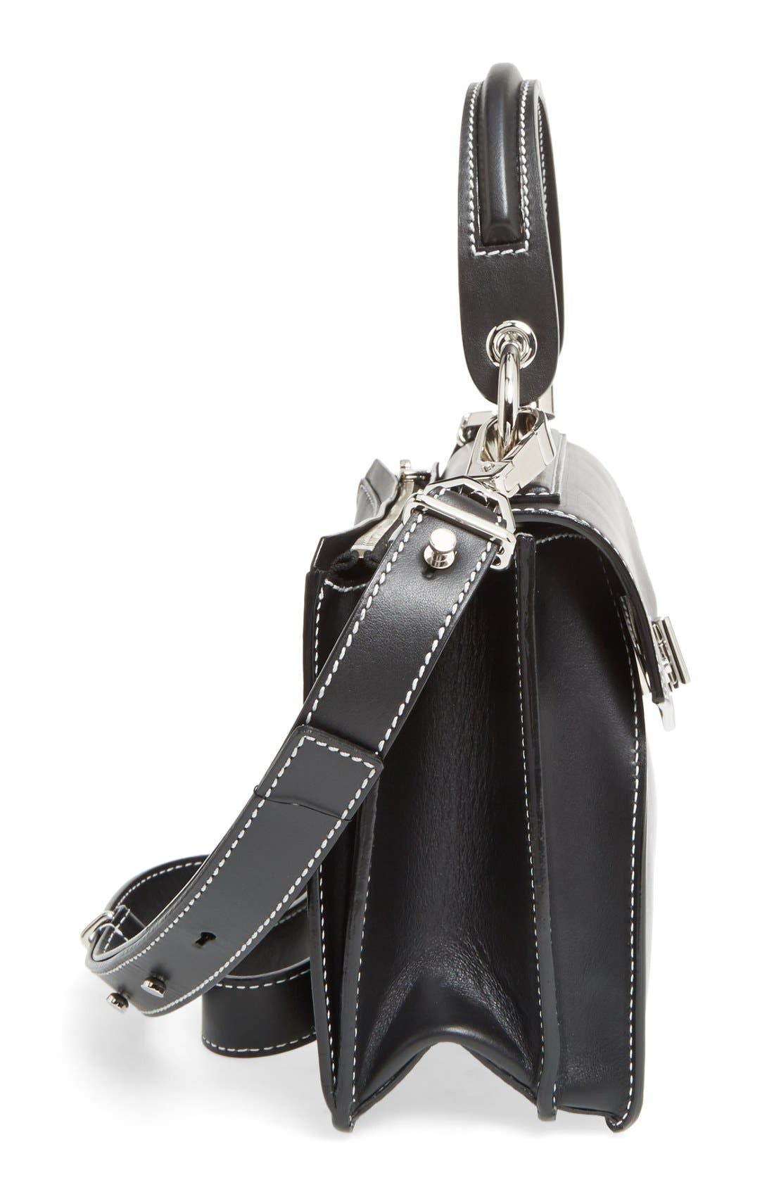 Proenza Schouler 'Small Hava' Top Handle Calfskin Leather Satchel, Alternate, color, 