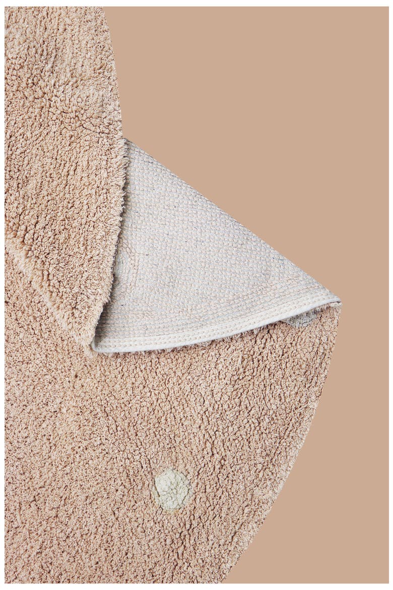 Kids' Wasahable Round Dot Play Rug, Alternate, color, ROSE NATURAL