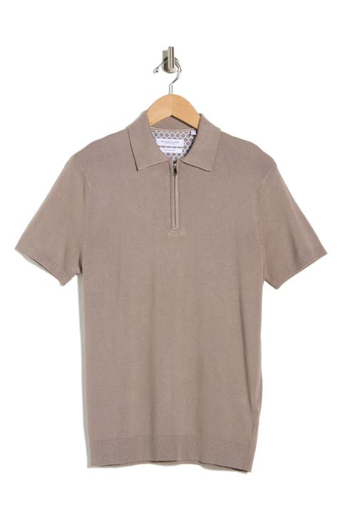 Quarter Zip Polo Sweater