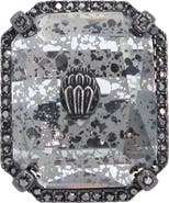 Kurt Geiger London Eagle's Head Crystal Cocktail Ring