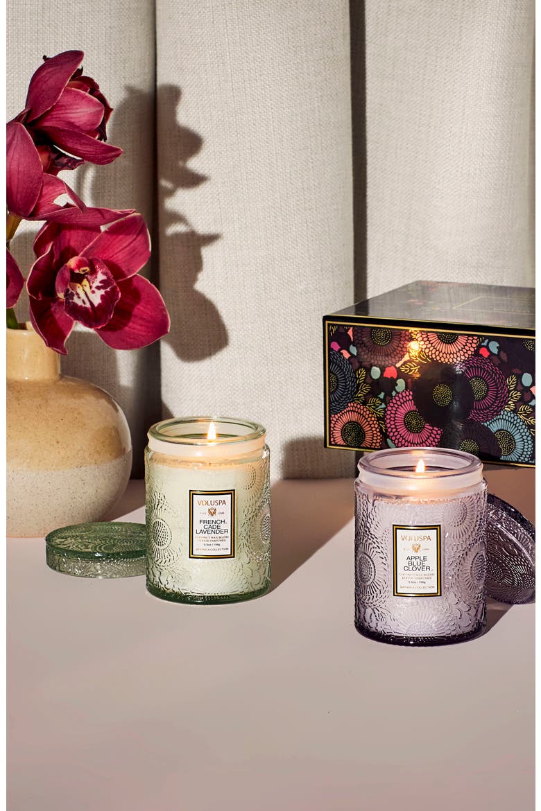 Mini Jar Candle Duo, Alternate, color, FRENCH CADE LAVEN/APLE BL CLVR