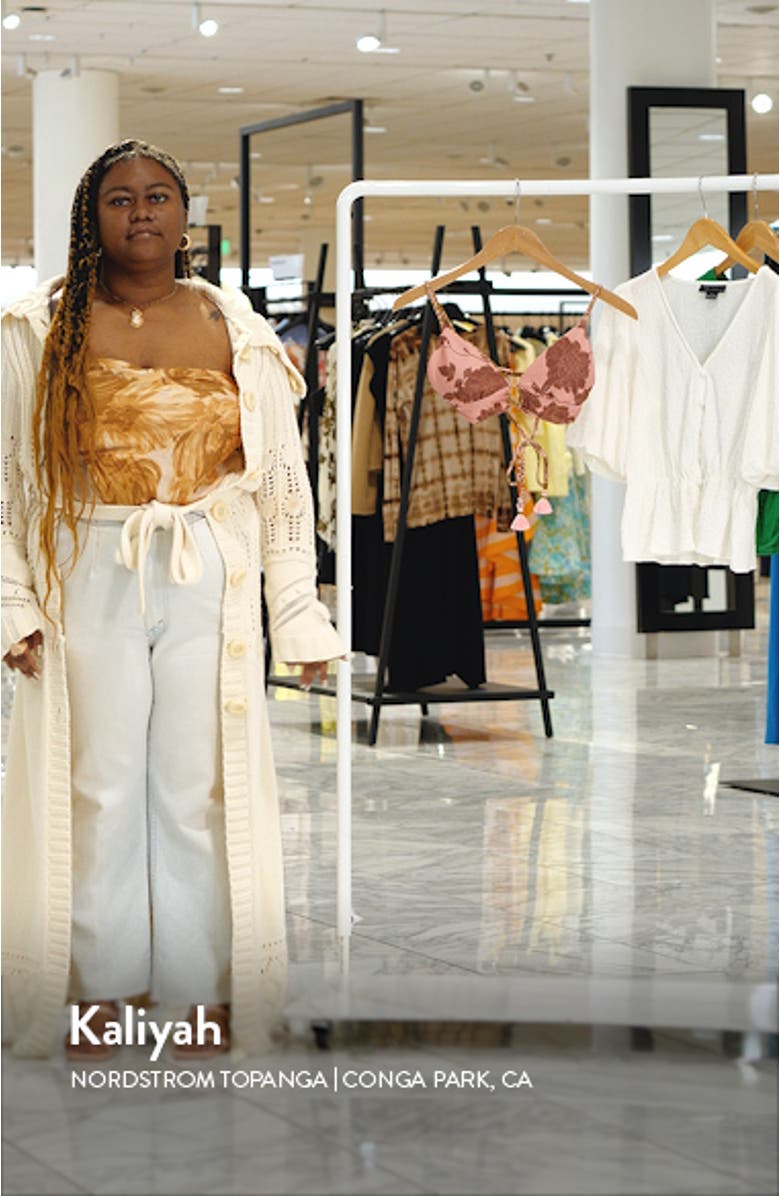 Batik Jungle Sheen Reversible Bikini Top, sales video thumbnail