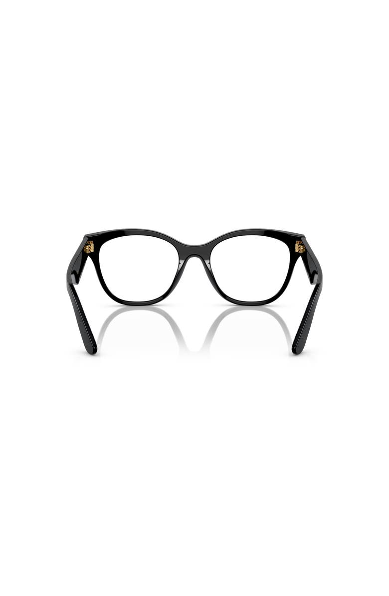 Dolce&Gabbana 53mm Phantos optical glasses, Alternate, color, Black