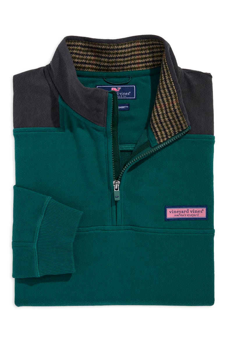 Professor Shep Half-Zip Sweatshirt, Alternate, color, CHARLESTON GREEN