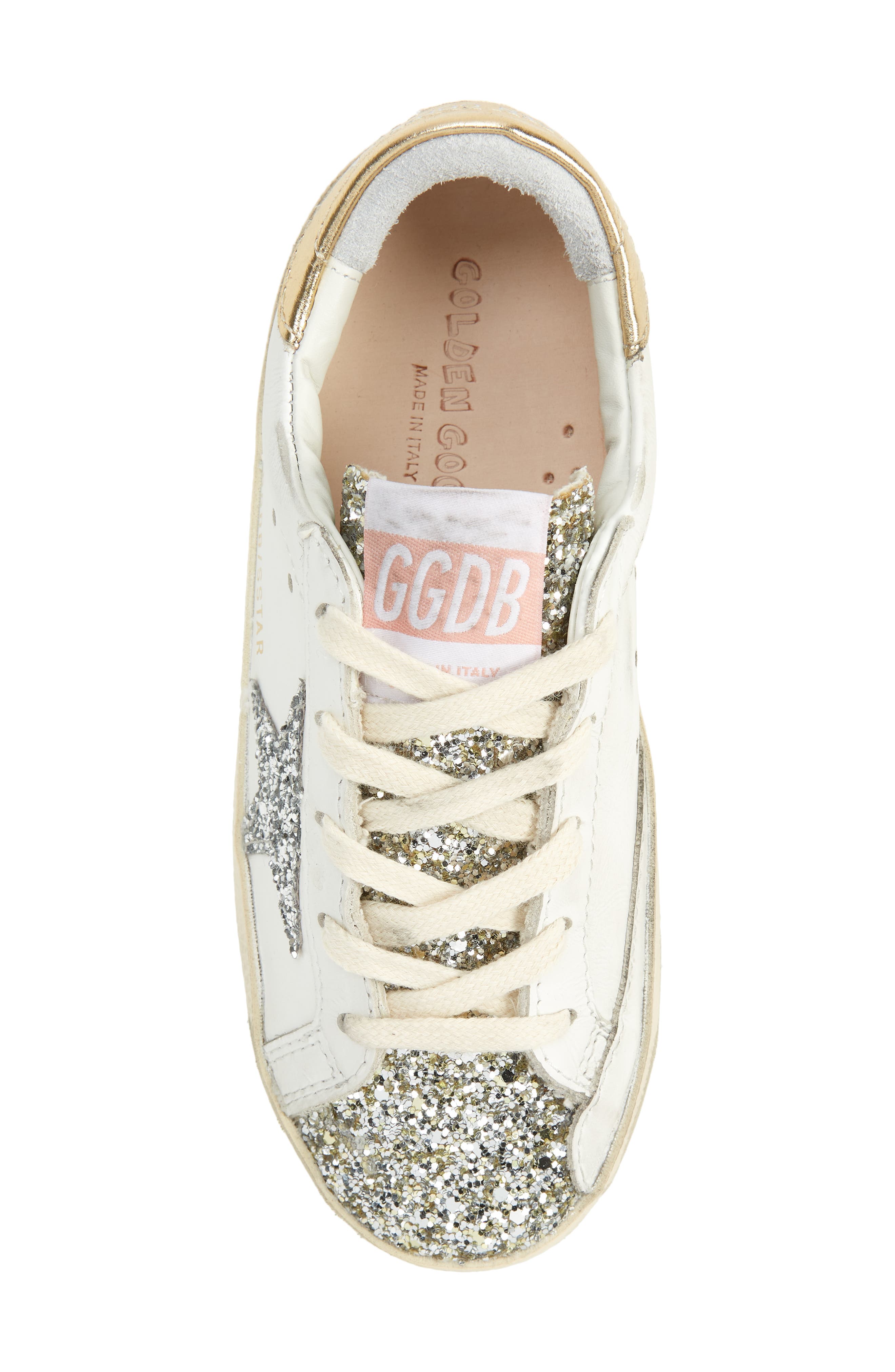 Golden Goose Super-Star Glitter Sneaker, Alternate, color, 