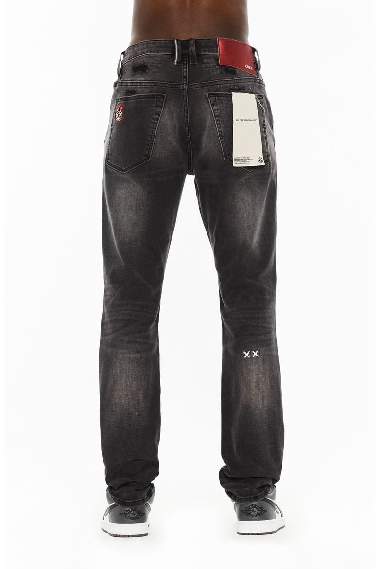 Rocker Slim Fit Straight Leg Jeans, Alternate, color, STERLING