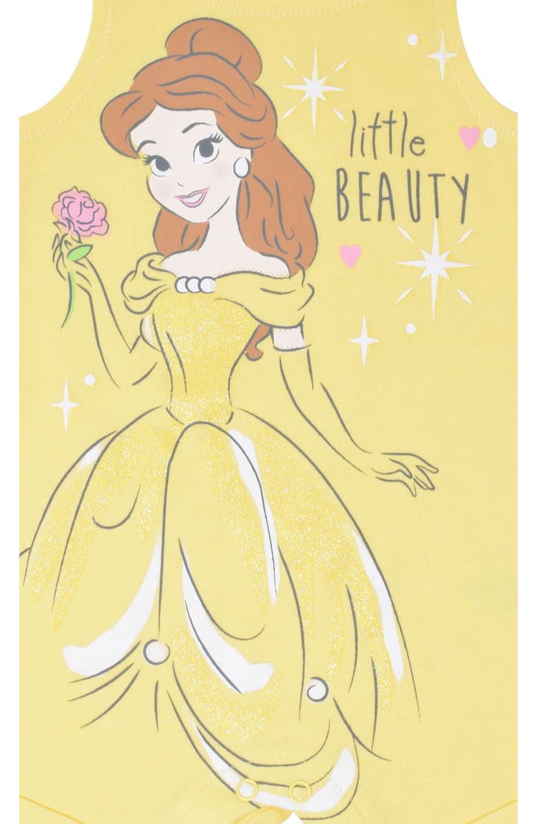 Disney Princess Sleeveless One-Piece and Headband Set, Alternate, color, Belle Yellow