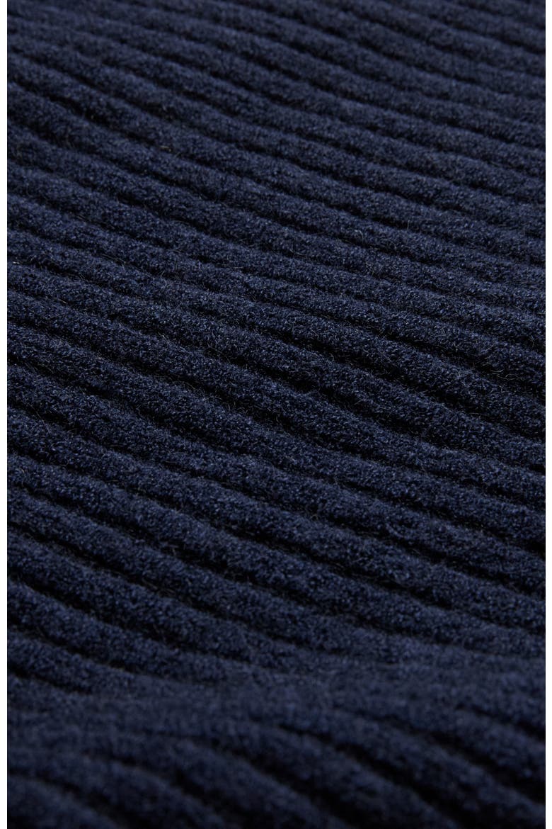 Ribbed V-Neck Tank Top, Alternate, color, Navy