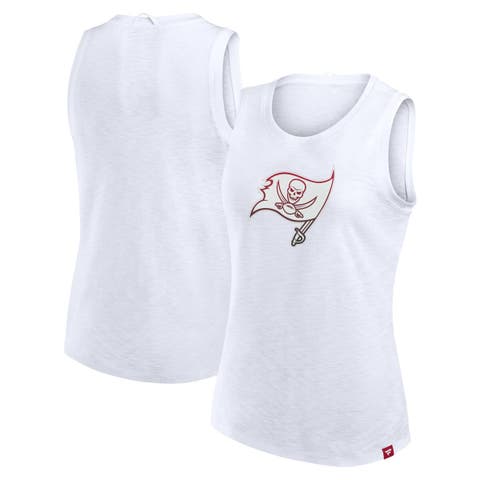 Women's Fanatics  White Tampa Bay Buccaneers Slub Tank Top