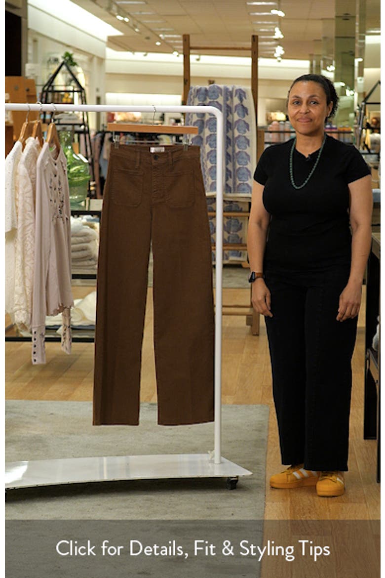 Le Slim Palazzo Harbor Pocket High Waist Wide Leg Jeans video