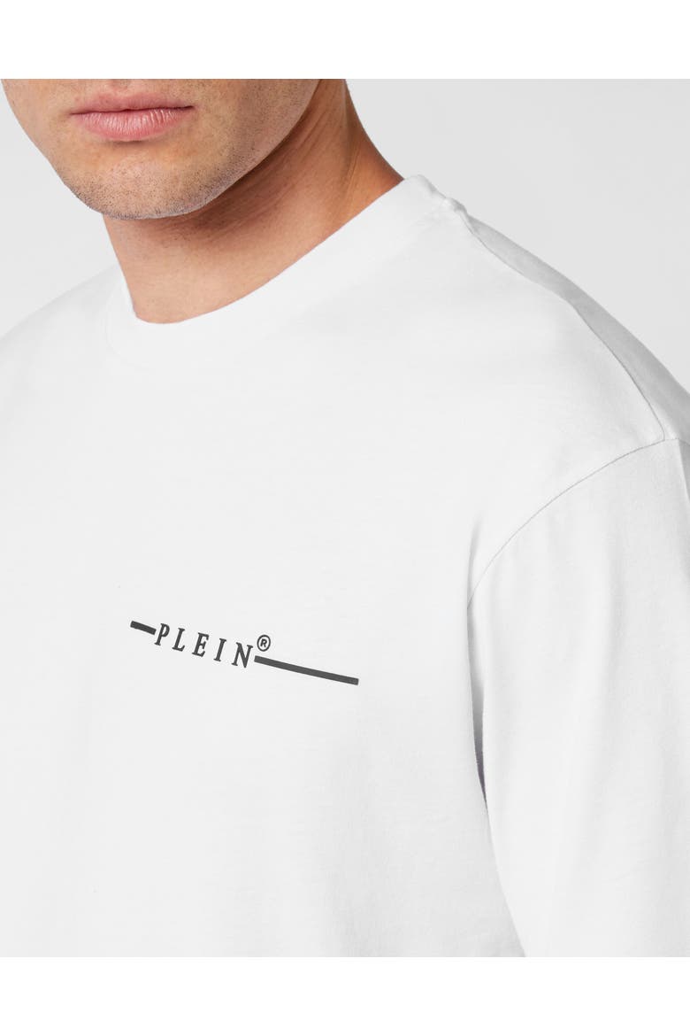 T-Shirt Round Neck Ss Philipp Plein Tm Comfort Men, Alternate, color, white/black