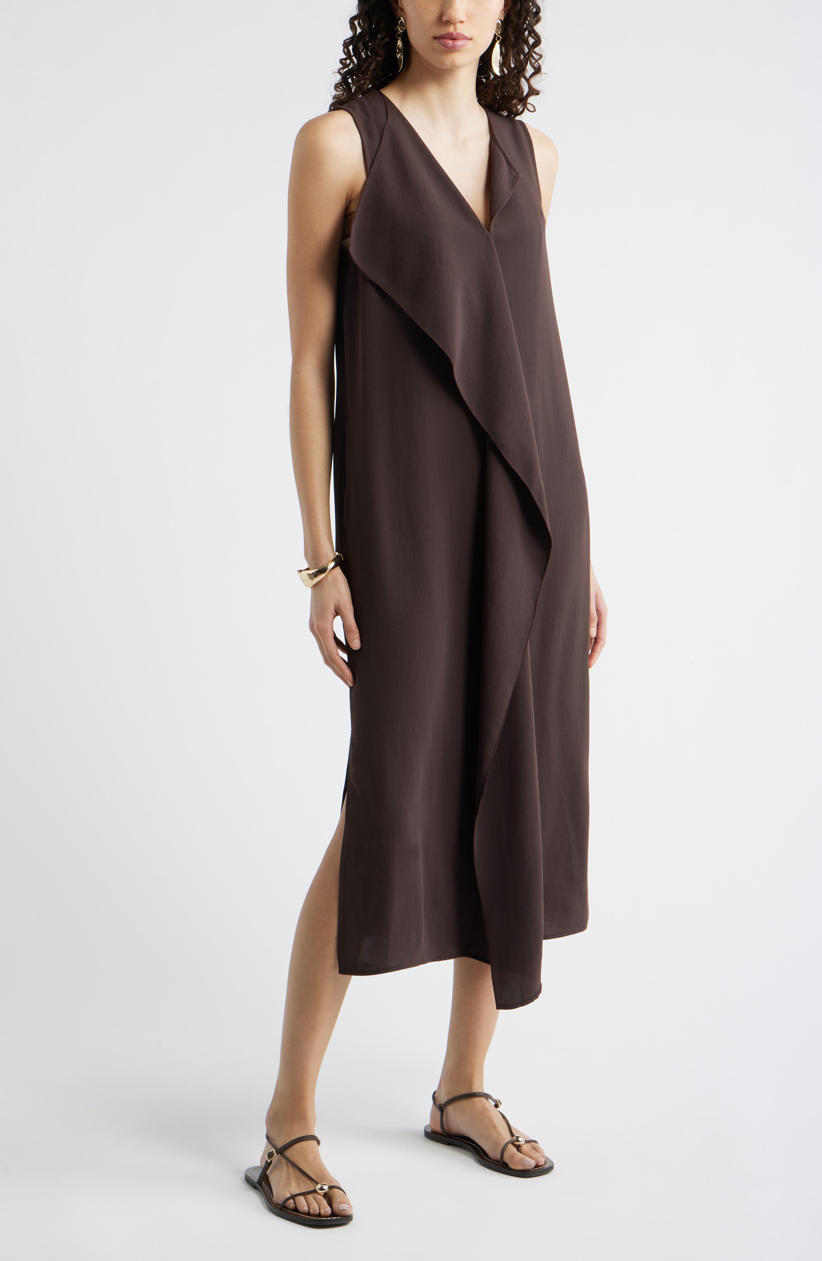 Ruffle Front Sleeveless Dress - image 3