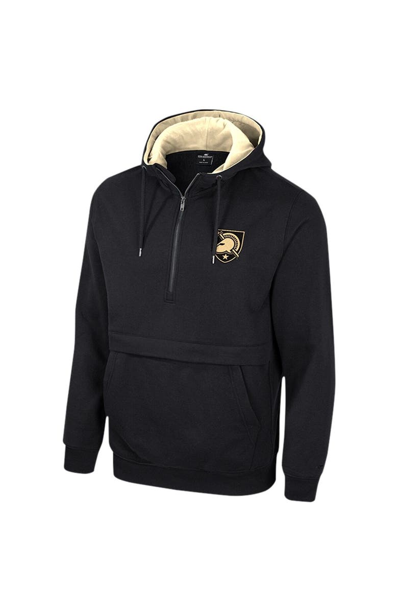 COLOSSEUM Men's Colosseum Black Army Black Knights Half-Zip Hoodie, Alternate, color, Black
